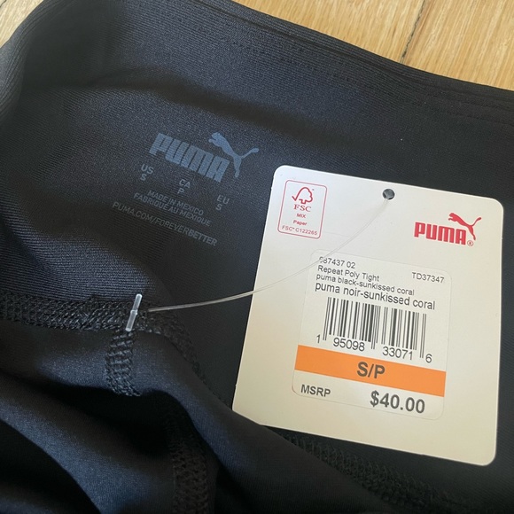 PUMA Repeat Poly Leggings Nwt - Picture 4 of 4
